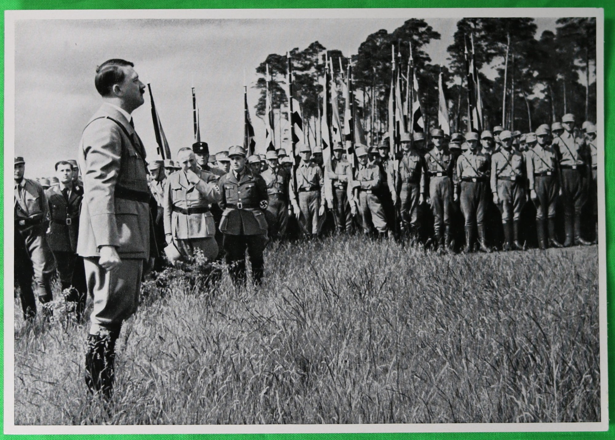 German propaganda photograph, Hitler takeover of Leadership School 1933