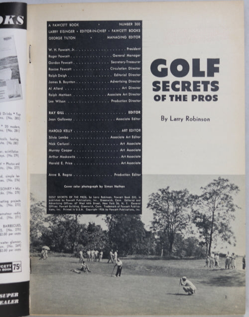 Golf Secrets of the Pros - 1956