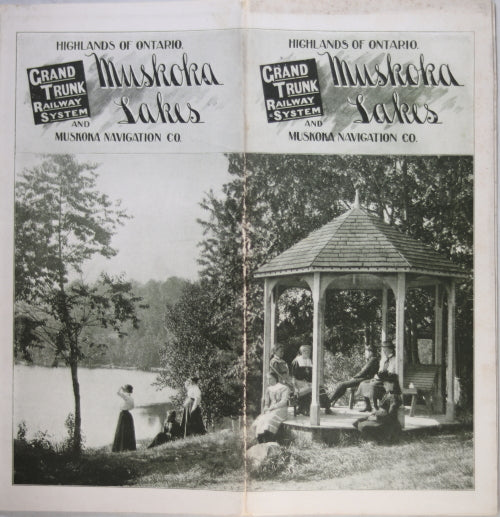 Grand Trunk Railway System and Muskoka Navigation Co. brochure c.1898