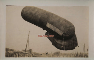 Guerre 14-18 France 1916 2 photos (‘saucisse’, canon) Maurepas Somme