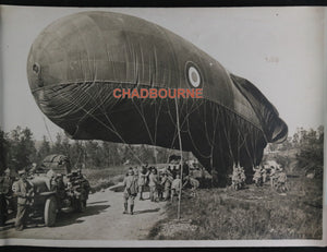Guerre 14-18 France décollage ballon d’observation ‘saucisse’