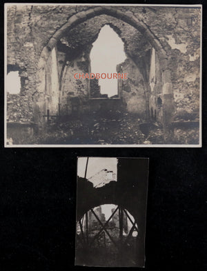 Guerre 14-18 France lot 6 photos ruines d’églises 1918