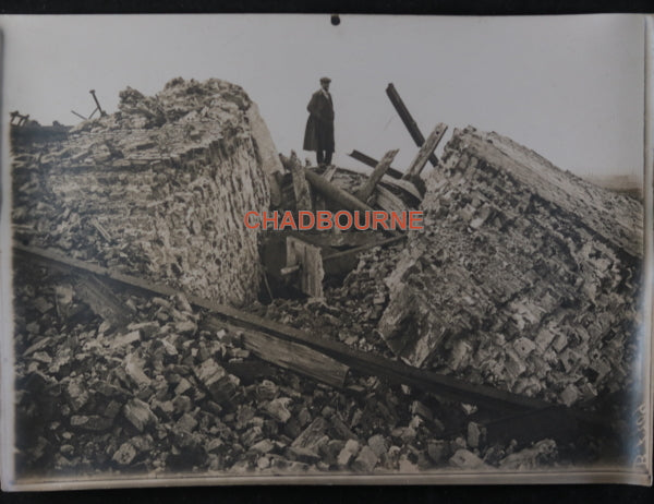 Guerre 14-18 France photo ruines Lens (Pas-de-Calais)