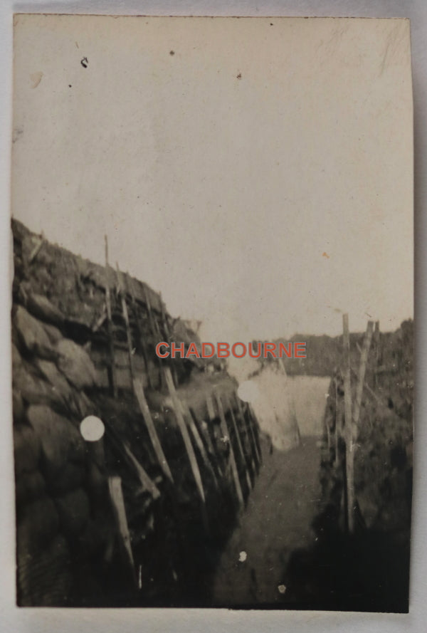 Guerre 1418 France photo tranchée allemande, Chaulnes (Somme) 1916