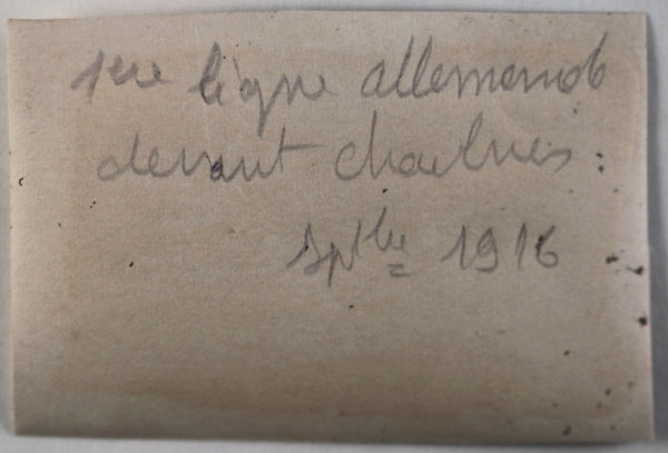 Guerre 1418 France photo tranchée allemande, Chaulnes (Somme) 1916
