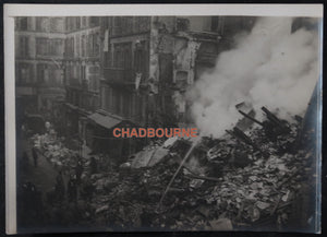 Guerre 14-18 Paris, photo bombardement Geoffroy 1918  #36