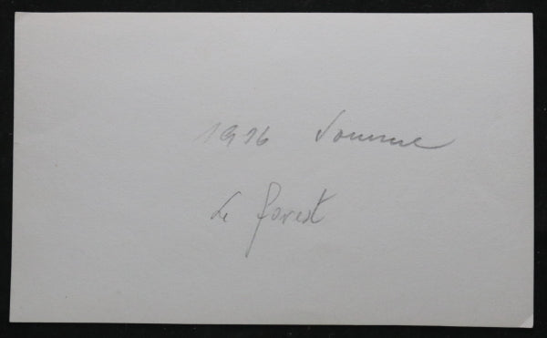 Guerre 14-18 avion Français abattu près Le Forest (Somme) 1916