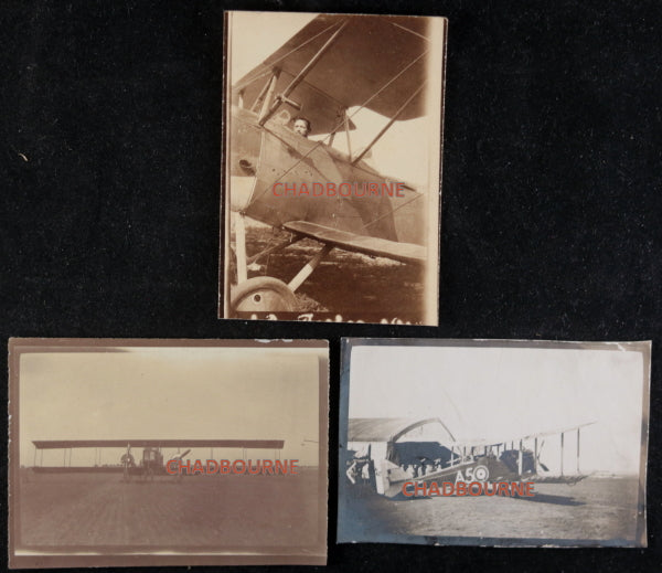 Guerre 14-18 lot 5 photos terrain aviation Moissy-Cramayel 1918