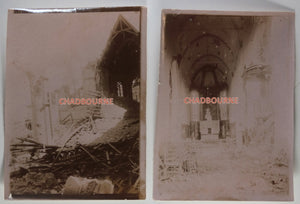 Guerre 14-18 lot de 10 photos ruines d'Ypres Belgique