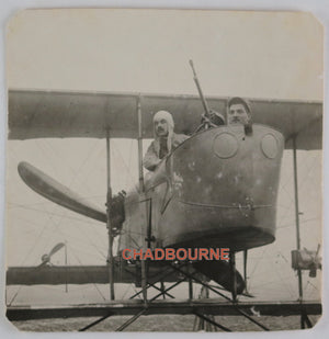 Guerre 14-18 photo biplane et pilote, Camp Retranchée de Paris