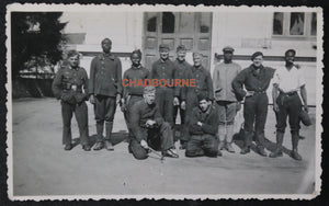 Guerre 39-45 Épinal photo soldats allemands et PDG colonial  