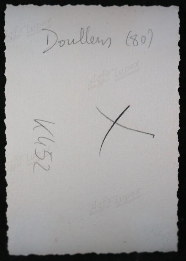 Guerre 39-45 photo PDG français, en marche près Doullens (Somme) 1940