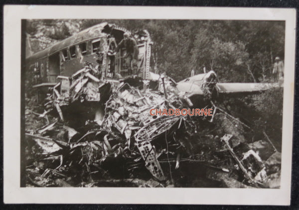 Guerre 39-45 photo épave avion allemand JU-52 Loire 1940