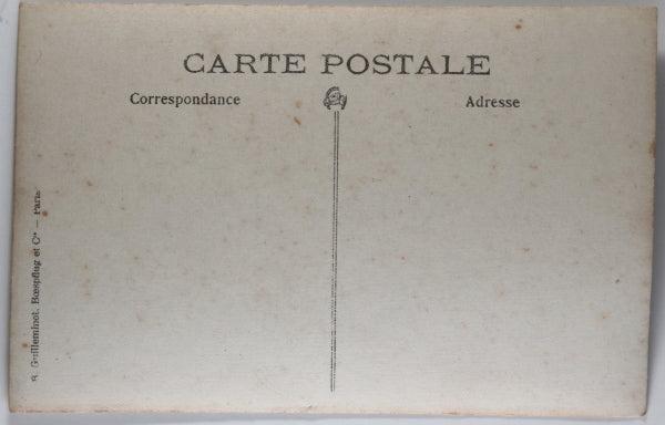 Guerre 14-18 CPA photo avion Allemand capturé et poilus c.1917