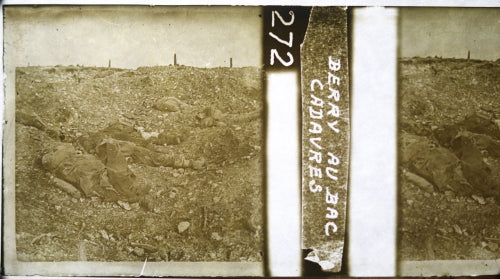Guerre 14-18 France photo sur verre ‘Berry au Bac Cadavres'