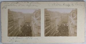 Guerre 14-18 Paris photo arrrestation d’un espion 2 aout 1914