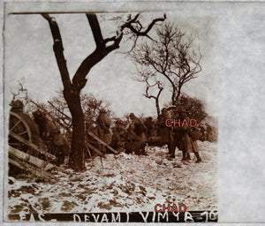 Guerre 14-18 bataille de Vimy Artois 1917 photo stéréo sur verre (WW1)