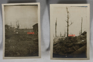 Guerre 14-18 deux photos Bezonvaux (Meuse) 1917
