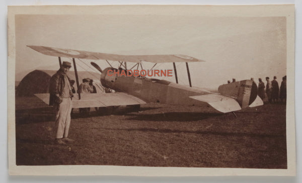 Guerre 14-18 lot 4 photos biplans l'aérodrome de Juvisy-sur-Orge 1917