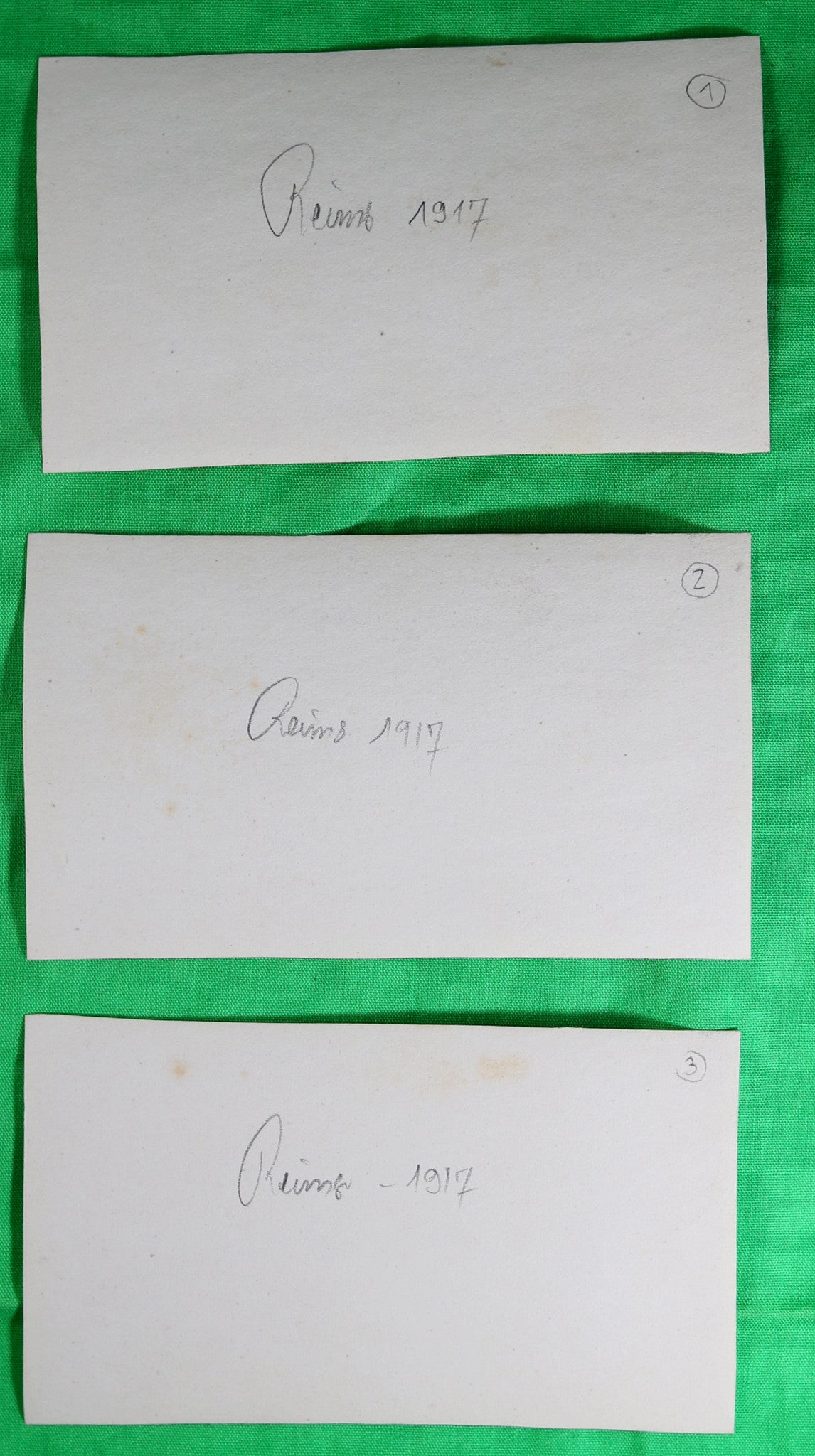 Guerre 14-18 lot six (6) photos 1917 des ruines de REIMS