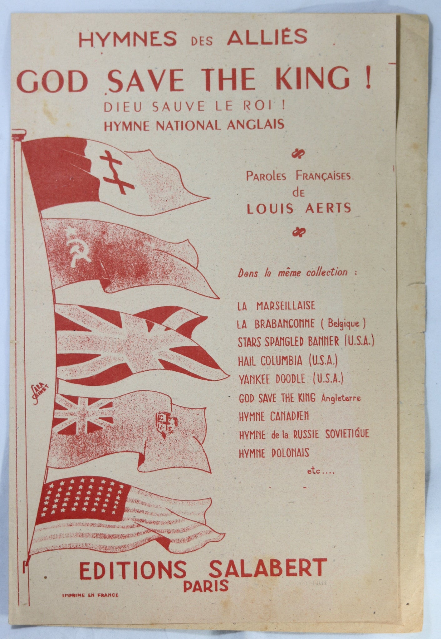 Guerre 14-18 partition ‘God Save the King!’ Guerre 14-18 partition ‘God Save the King!’