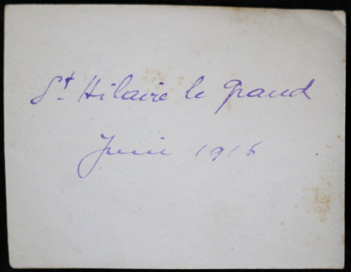 Guerre 14-18 photo 1916 église bombardée à St Hilaire (Marne)