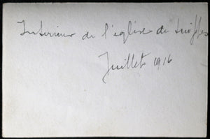 Guerre 14-18 photo 1916 église bombardée à Suippes (Marne)