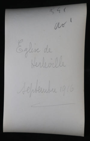 Guerre 14-18 photo 1916 église de Herleville (Somme)