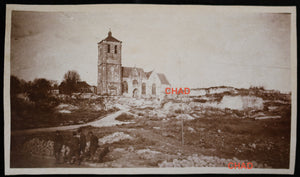 Guerre 14-18 photo 1918 de l’église de Rethel (Ardennes)