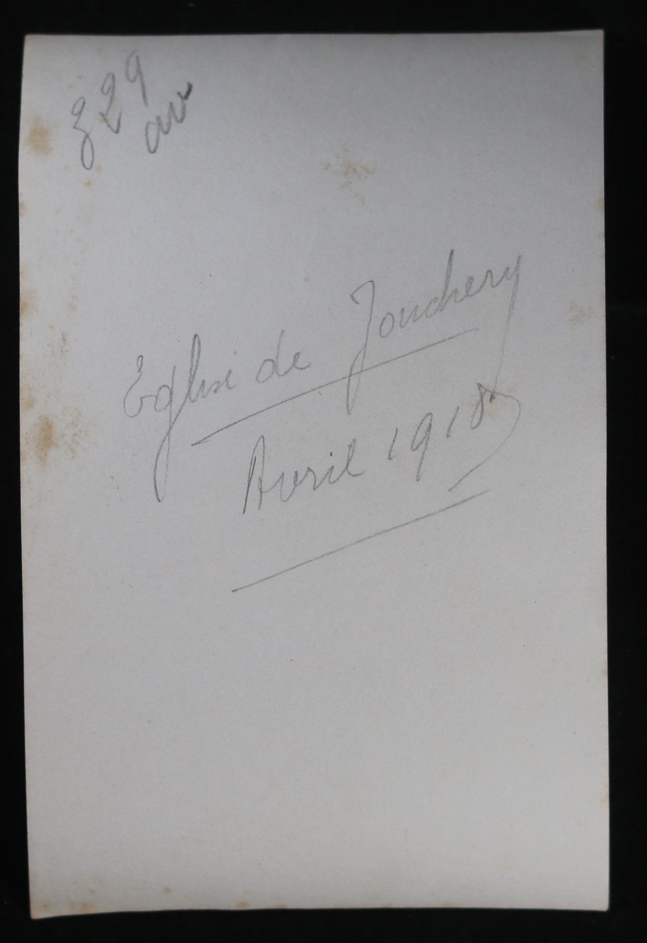 Guerre 14-18 photo 1918 église de Jonchery (Marne)