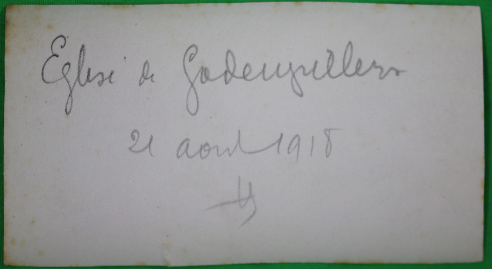 Guerre 14-18 photo 1918 ruines l’église à Godenvillers (Oise)