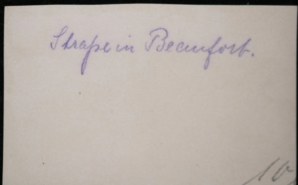 Guerre 14-18 photo allemande d’une rue à Beaufort (Meuse) France