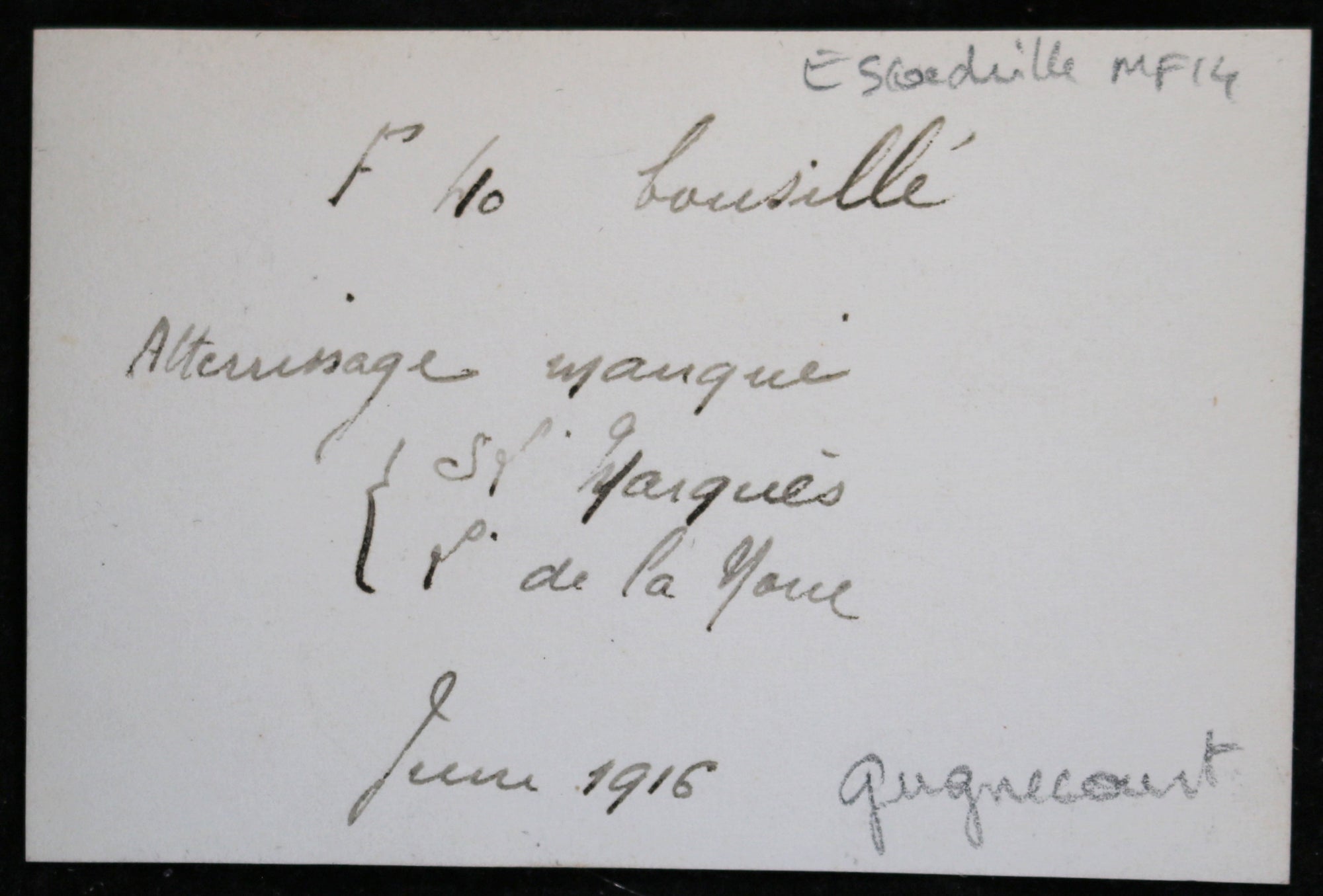 Guerre 14-18 photo avion F40 capoté escadrille MF14 - Juin 1916 #2