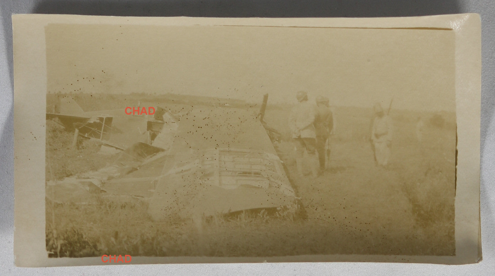 Guerre 14-18 photo avion allemand descendu près Baccarat 1917