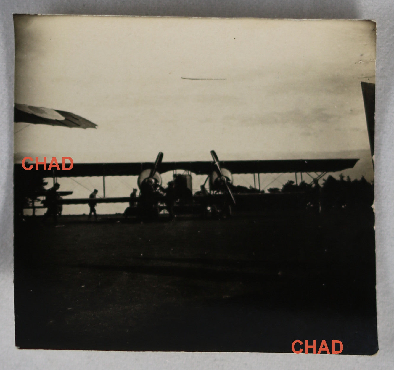 Guerre 14-18 photo avion biplan à double moteurs