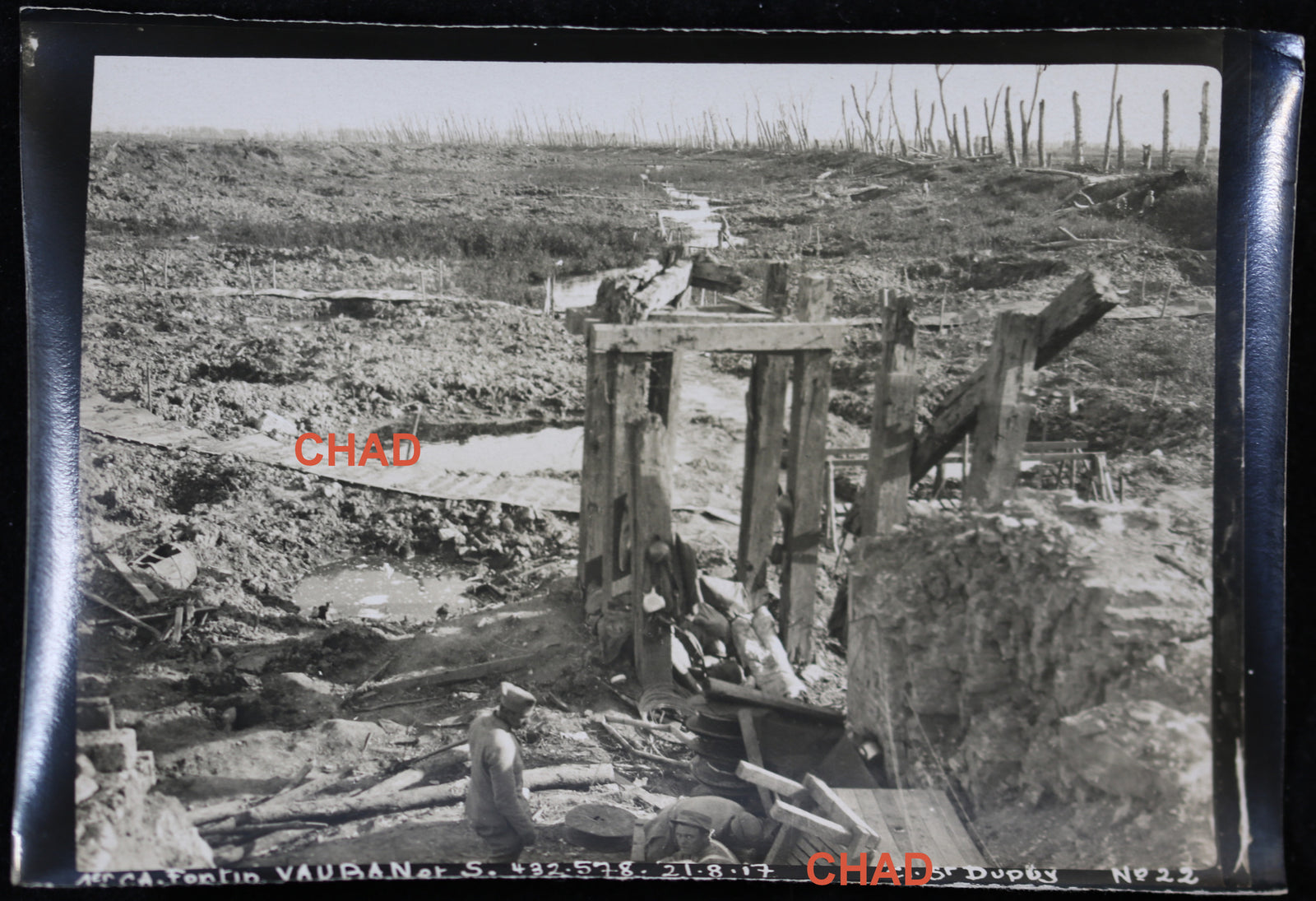 Guerre 14-18 photo passerelles 'Vauban', 21 aout 1917 (Passchendaele)
