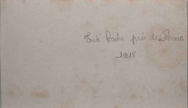 Guerre 14-18 photo tank allemand MARK (Beutepanzer) près Reims 1918