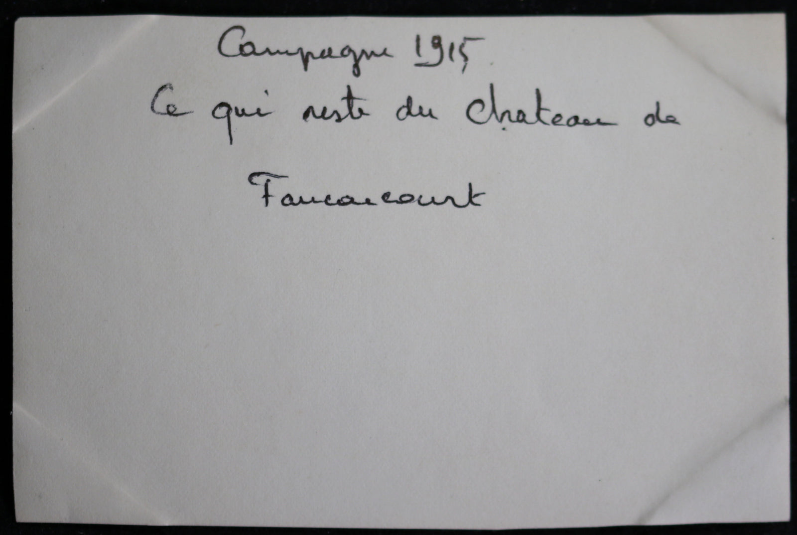 Guerre 14-18 photos ruines de Chateau et église (Somme) - 2e RAC