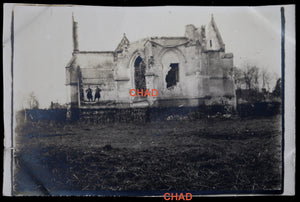 Guerre 14-18 photos ruines de Chateau et église (Somme) - 2e RAC