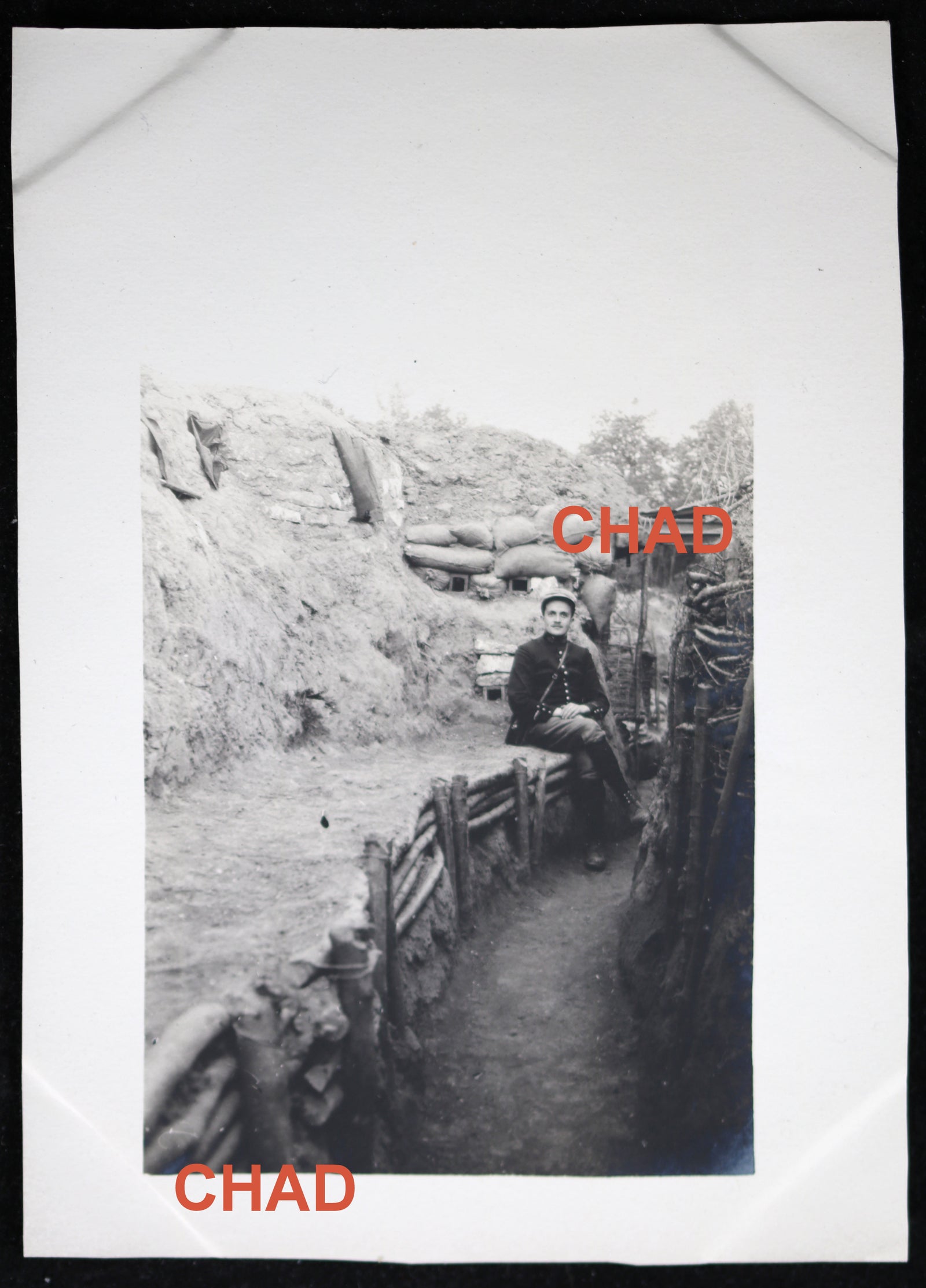 Guerre 14-18 photos tranchée près Foucaucourt (Somme) - 2e RAC