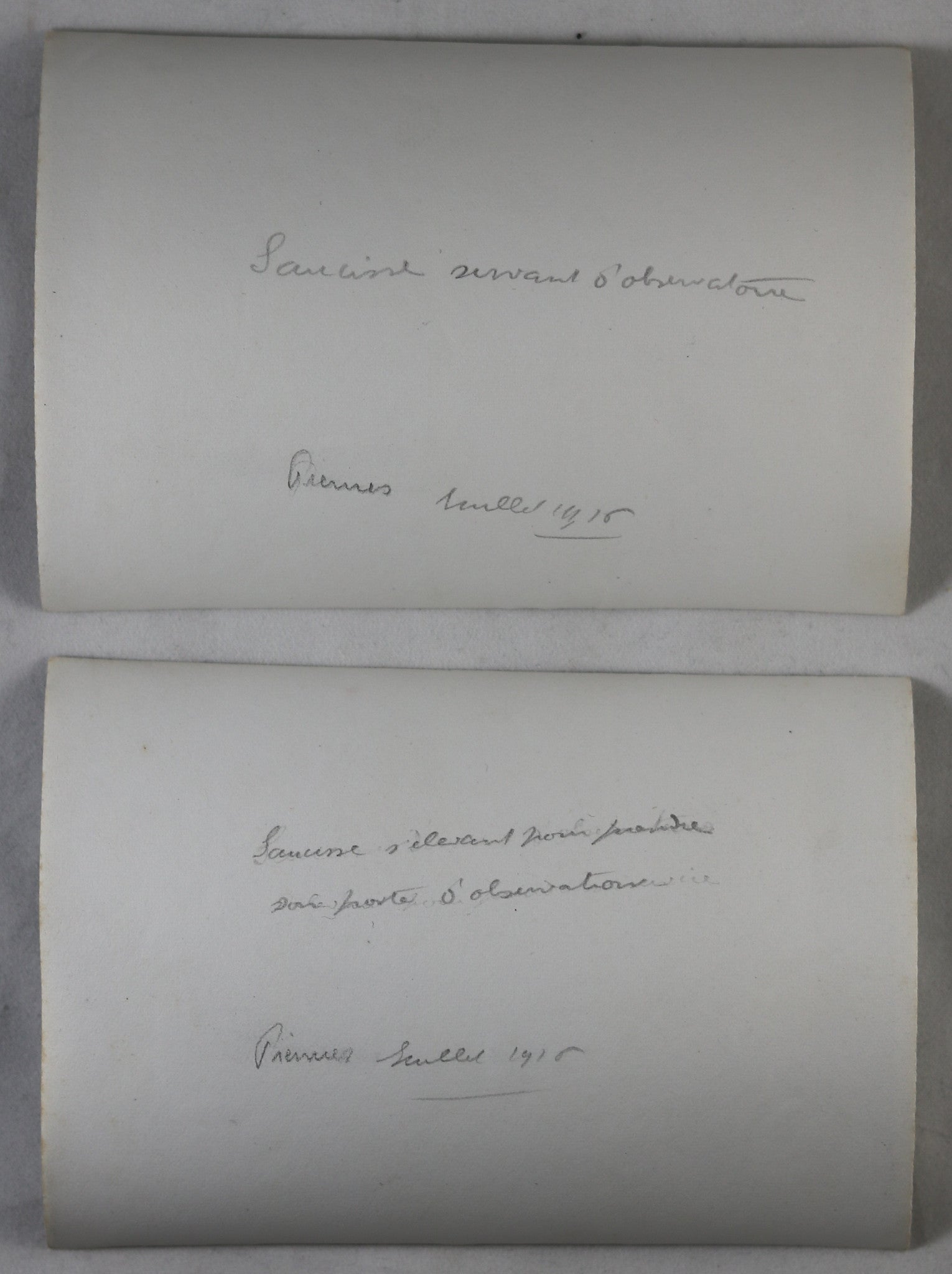 Guerre 14-18 quatre photos ballon saucisse Piennes (Somme) 1916