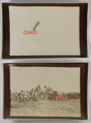Guerre 14-18 quatre photos ballon saucisse Piennes (Somme) 1916