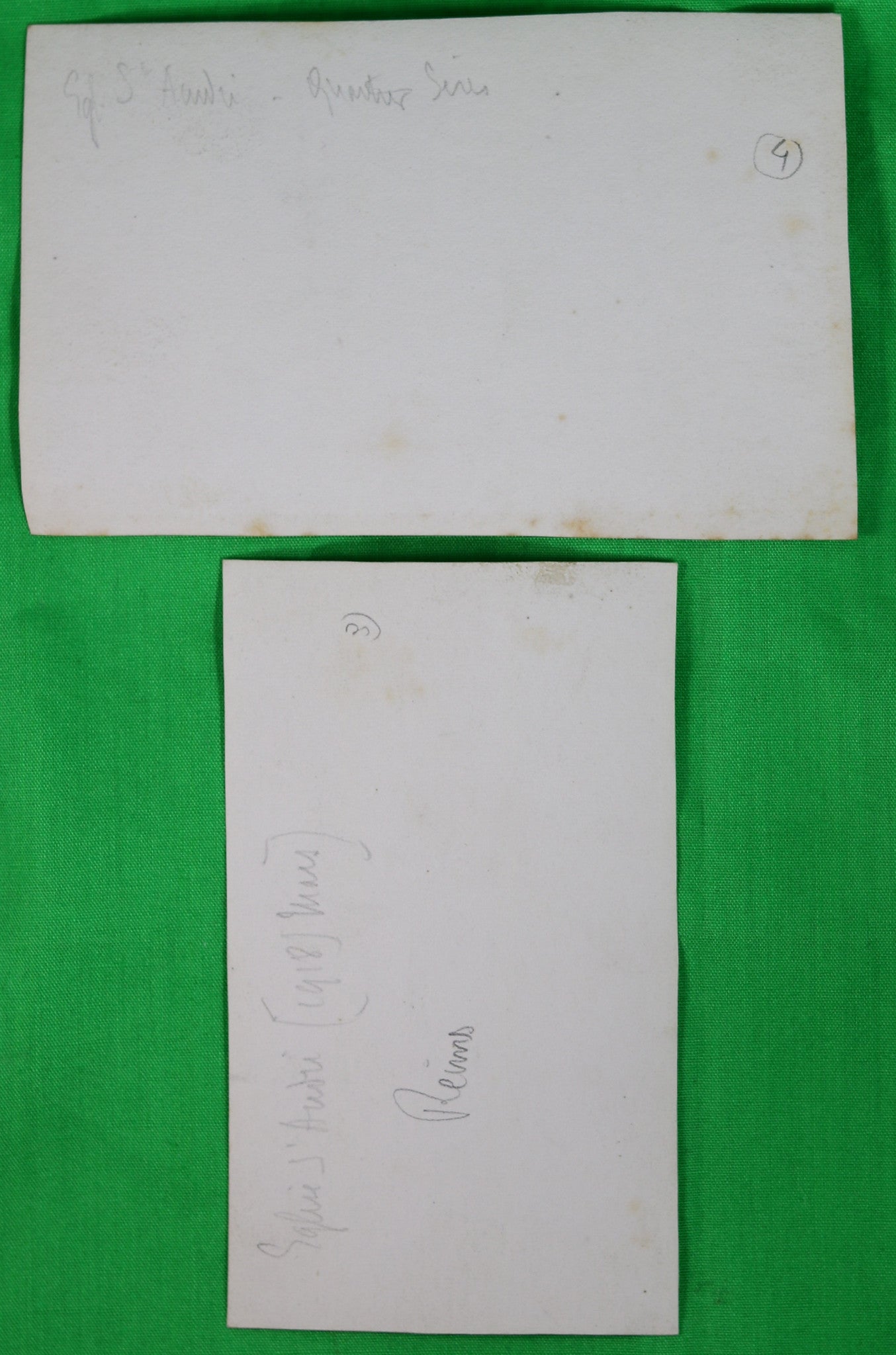 Guerre 14-18 quatre photos ruines église St. André Reims 1917-18