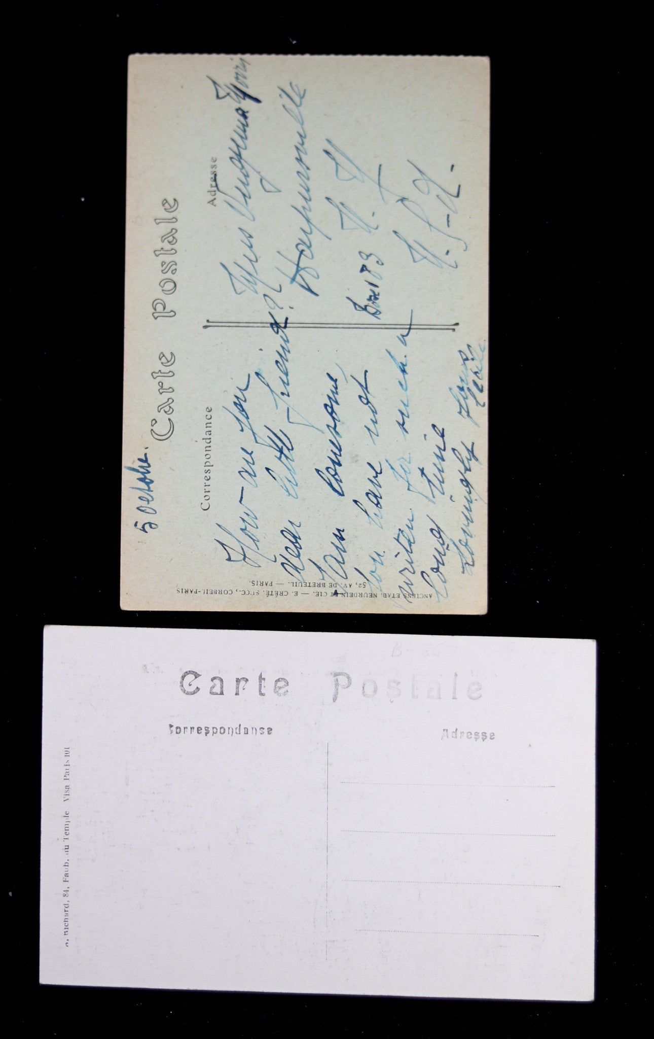 Guerre 14-18, sept cartes postales avec photos de villes endommagée