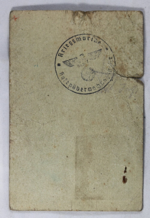 Guerre 39-45 carte travailleuse Ateliers et Chantiers de la Loire