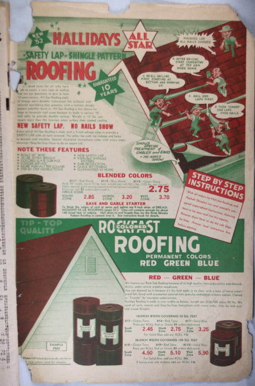 Halliday's Catalog of Builders' Bargains 1952-1953