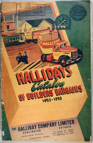 Halliday's Catalog of Builders' Bargains 1952-1953