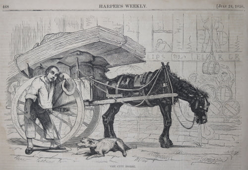 Harper’s Weekly July 24 1858 - wine growing (Ohio) Gold Rush (Canada)