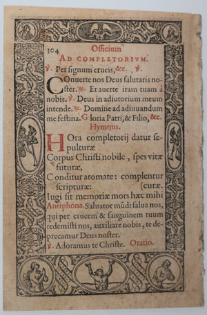 Renaissance page from Plantin's Officii B. Mariae Virginis (1572)