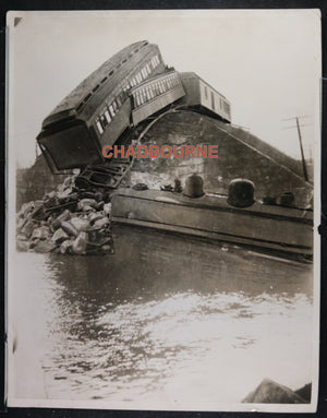 1927 photo CNR train accident Kingsey Quebec